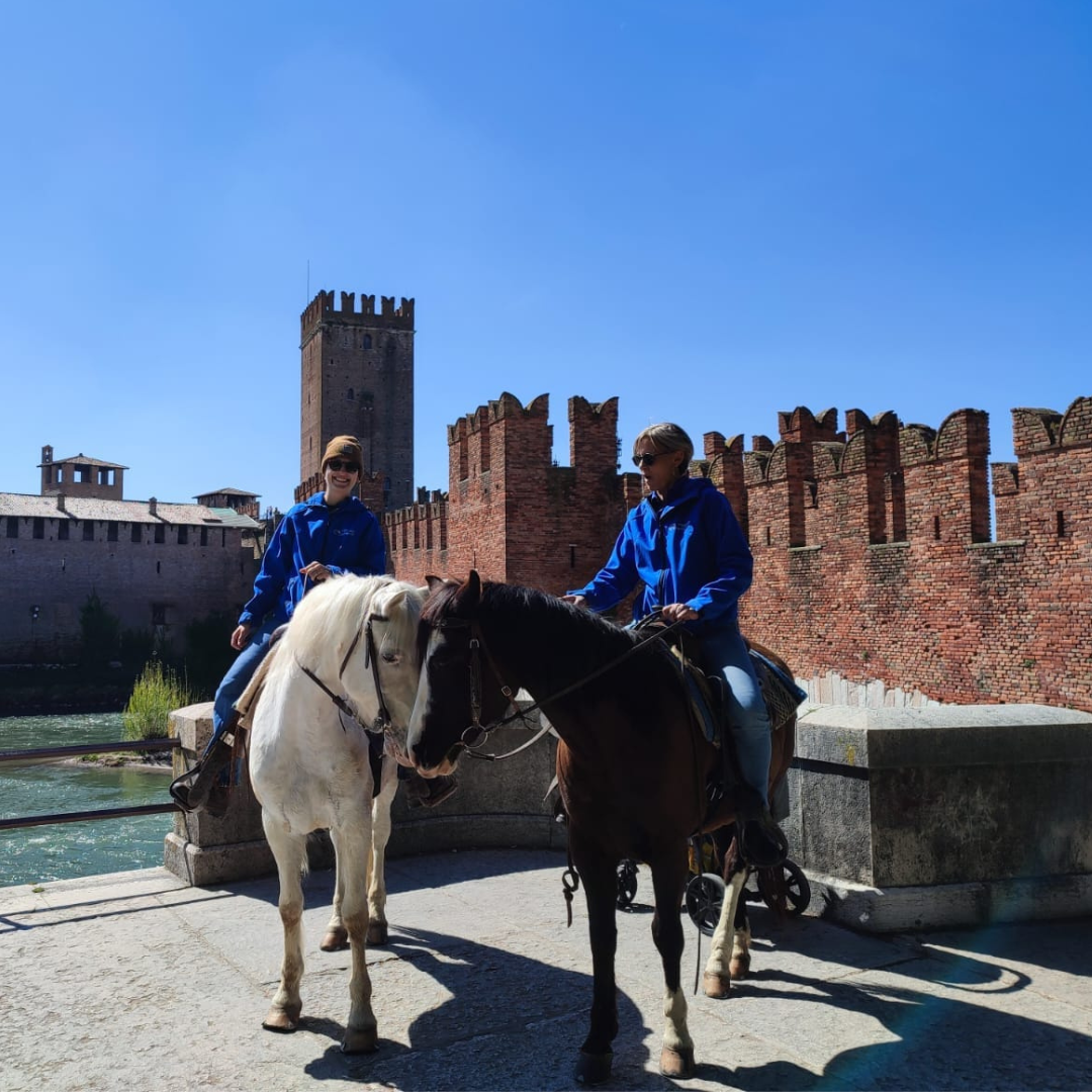 Horseback Riding near Verona along the River