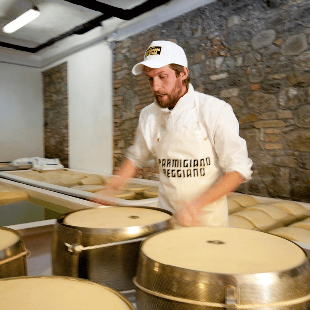 Parmesan Wheels near Parma: Tasting & Factory Tour