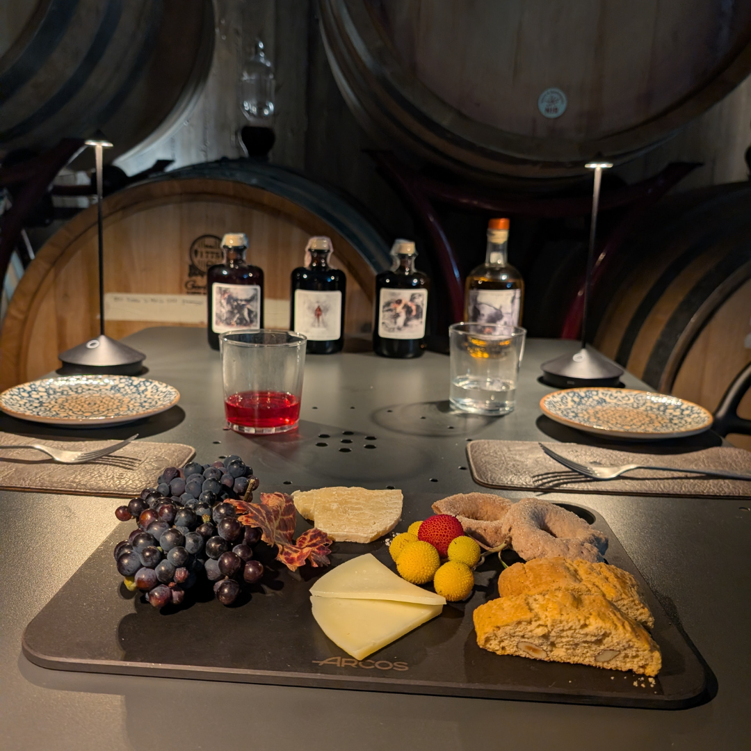 Fine Spirits Tasting & Regional Food Platter near Chianciano 2 Siena