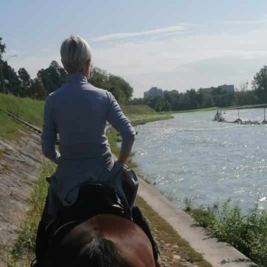 Horseback Riding near Verona along the River